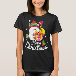Camiseta Natal Cat Feliz Festa de Natal Papais noeis Christ