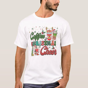 Camiseta Natal Cheer Retro Groovy