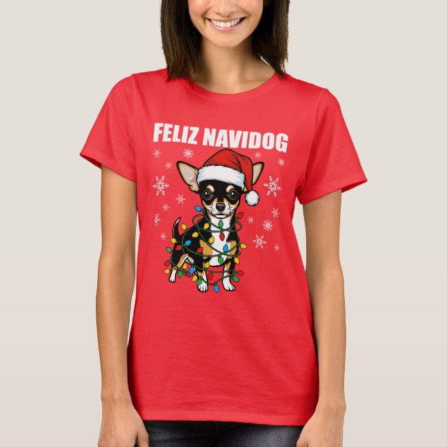 Camiseta Natal Chihuahua (Frente)