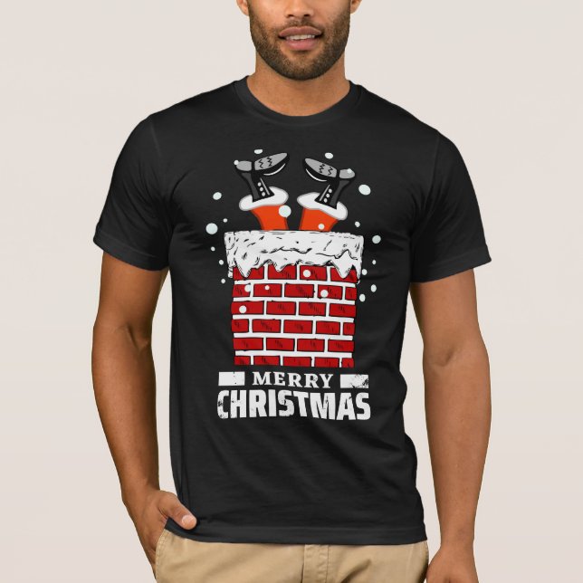Camiseta Natal Chimney Funny (Frente)