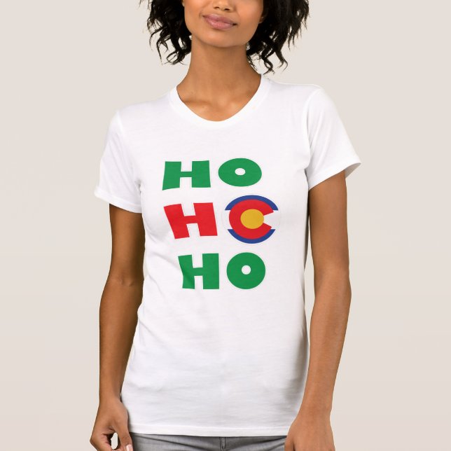 Camiseta Natal Colorado Ho Ho Ho (Frente)