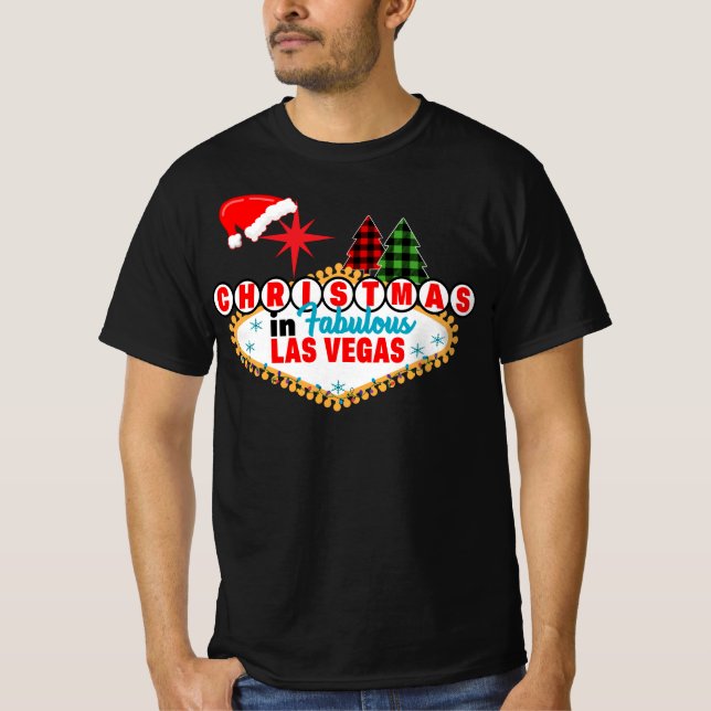 Camiseta Natal Colorido de Las Vegas (Frente)