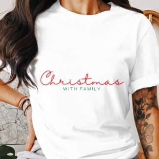 Camiseta Natal Com Família