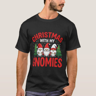 Camiseta Natal Com Meu Gnome Gnomies