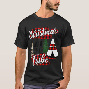 Camiseta natal com meu leopardo da família pajama da tribo
