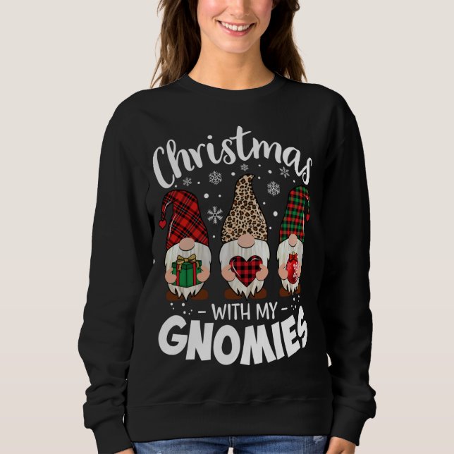 Camiseta Natal Com Meu Professor Gnomie Leopard Gnomie Buf (Frente)