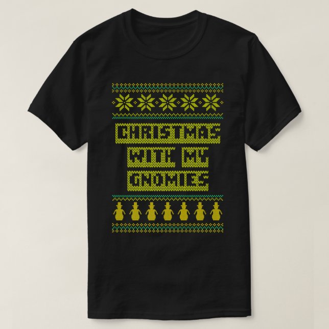 Camiseta Natal Com Meus Amigos Xmas Felizes Natal E (Frente do Design)