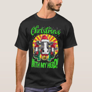 Camiseta Natal Com Minha Manada Pecuária Vaca Fazendeiro Xm