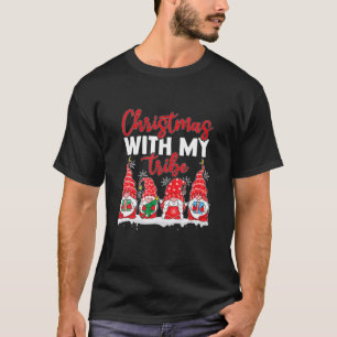 Camiseta Natal Com Minha Tribo Feliz Natal Engraçado