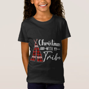 Camiseta Natal Com Minha Tribo Xadrez Buffalo Correspondent