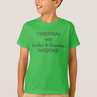 Camiseta "NATAL com vovô & avó…" Tshir IMPRESSIONANTE