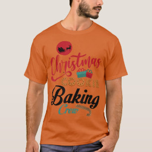 Camiseta Natal Cookie Baking Crew Gingerbird Equipe Sant