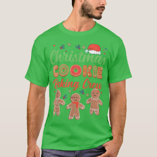 Camiseta Natal Cookie Baking Crew Gingerbird Equipe Sant
