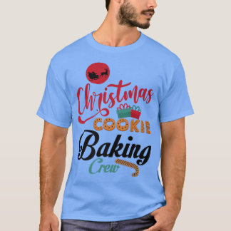 Camiseta Natal Cookie Baking Crew Gingerbird Equipe Sant