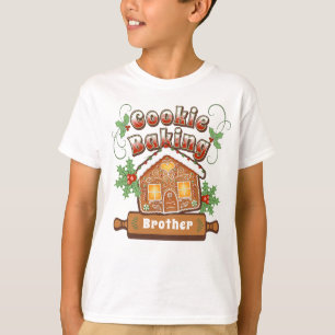 Camiseta Natal Cookie Baking Gingerbird House -