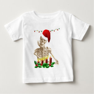 Camiseta natal crânio