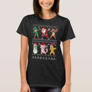 Camiseta Natal Crianças Meninos Homens Dabbing Papai Noel E