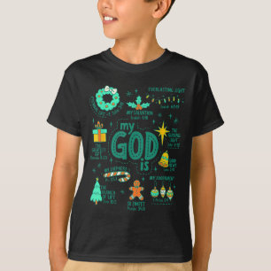 Camiseta Natal cristão Meu Deus é Jesus É a Razão