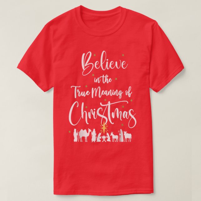 Camiseta Natal Cristão Natividade Jesus (Frente do Design)