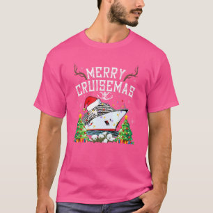 Camiseta Natal Crucero Alegre Família Cruzeiro Natal Divert