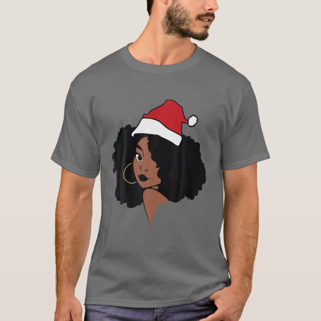 Camiseta Natal da Black Girl (Frente)