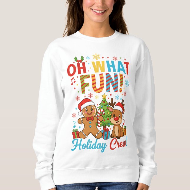 Camiseta Natal da Equipe de Férias (Frente)