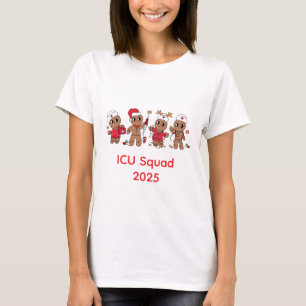 Camiseta Natal da Equipe Médica de Pão de Gingerência Perso