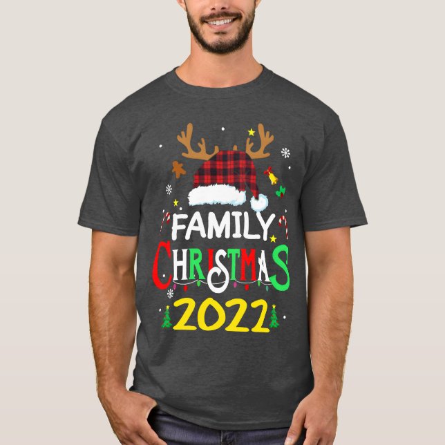 Camiseta Natal da família 2022 presente de Natal feliz (Frente)