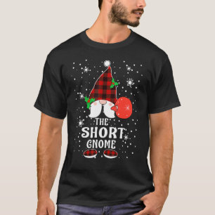 Camiseta Natal Da Família Da Xadrez Búfalo Curta