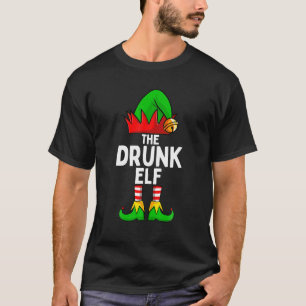 Camiseta Natal da família de bebado Elf Match