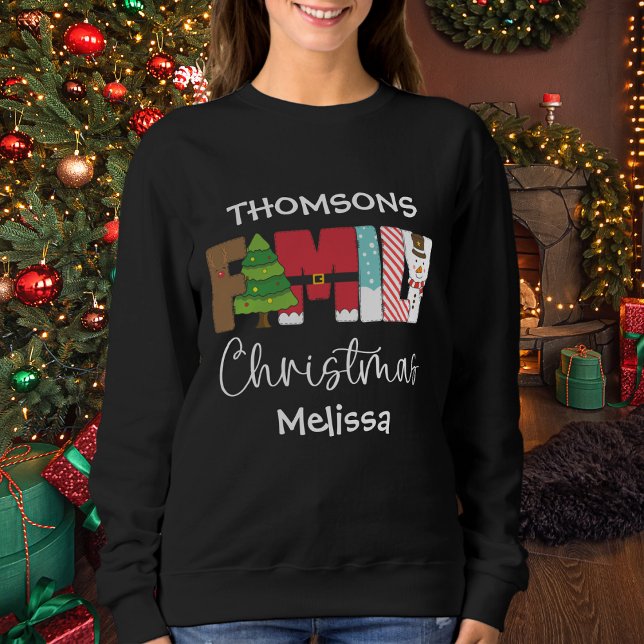Camiseta Natal da família moderna (Criador carregado)