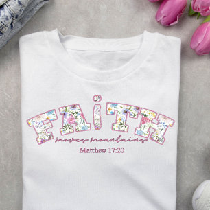 Camiseta Natal da fé cristã personalizada