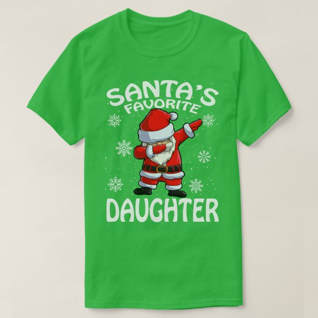 Camiseta Natal da Filha Favorita (Frente do Design)