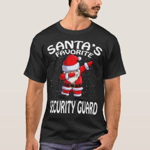 Camiseta Natal da Guarda de segurança favorita do Santas