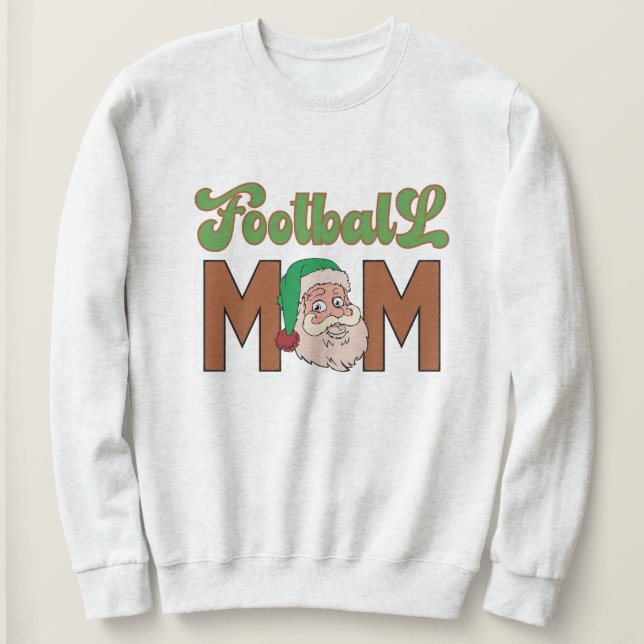Camiseta Natal da mãe de futebol (Frente do Design)