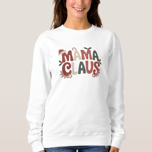 Camiseta Natal da Mamãe Noel (Frente)