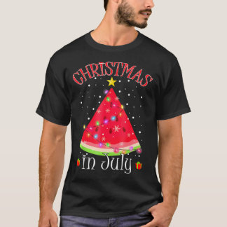 Camiseta Natal Da Melancia Na Árvore Natal Em Julho