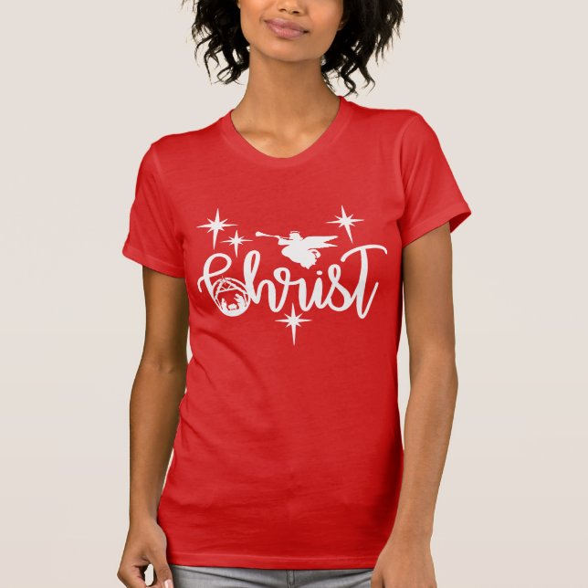 Camiseta Natal da Natividade do cristo (Frente)
