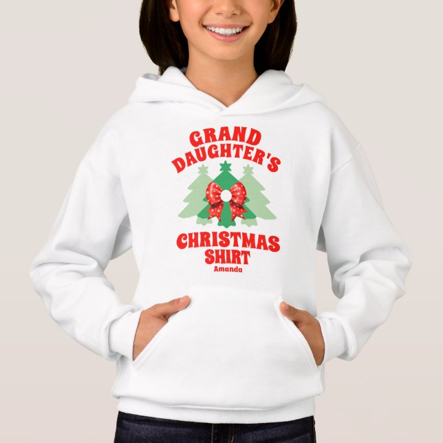 Camiseta Natal da neta personalizada (Frente)