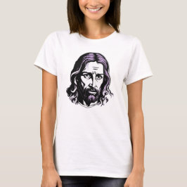 Camiseta Natal da Páscoa da Lavanda de Jesus Cristo