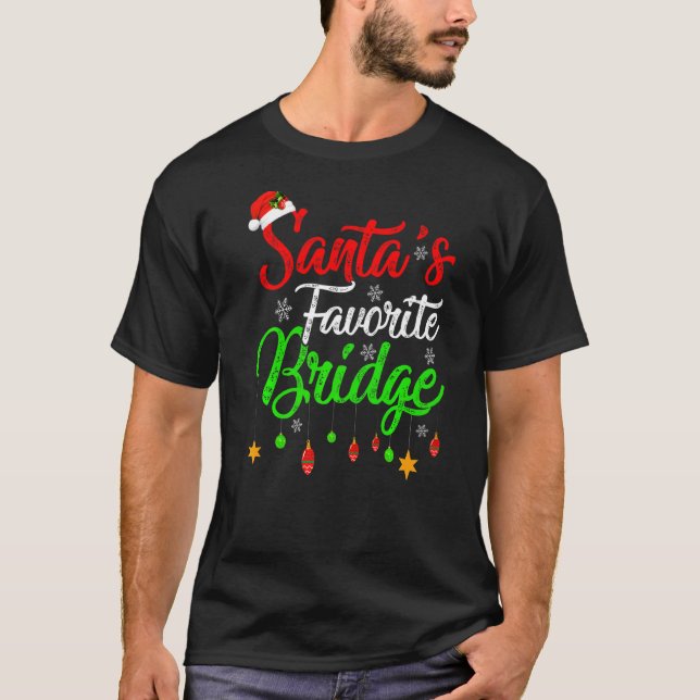 Camiseta Natal Da Ponte Favorita Dos Papais noeis Xmas (Frente)