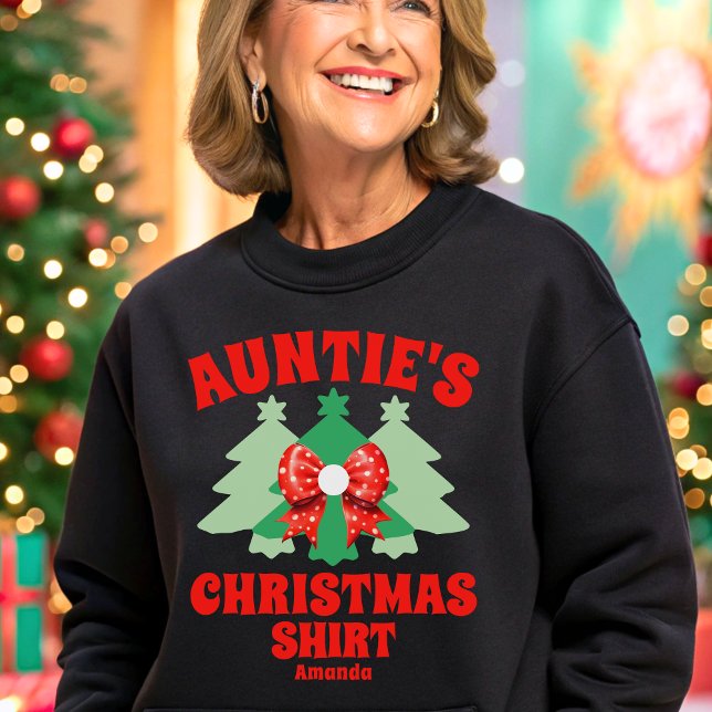 Camiseta Natal da tia personalizada (Criador carregado)
