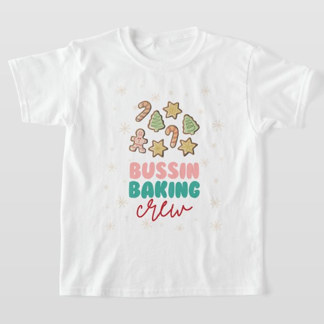 Camiseta Natal da tripulação de Bussin Baking (Postura )