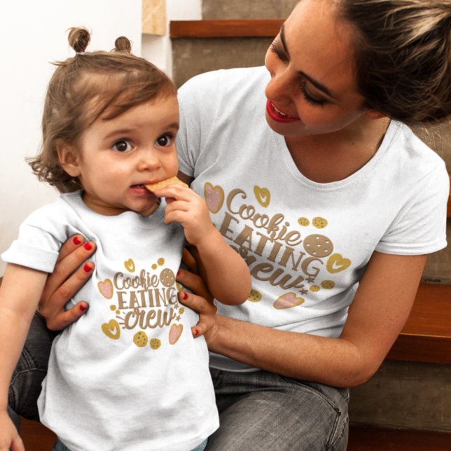 Camiseta Natal da Tripulação de Comida de Cookie (Criador carregado)