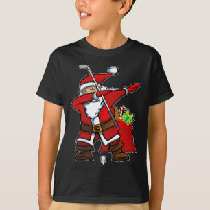 Camiseta Natal Dabbing Golfe Papai Noel Hip Hop Dab Dança G