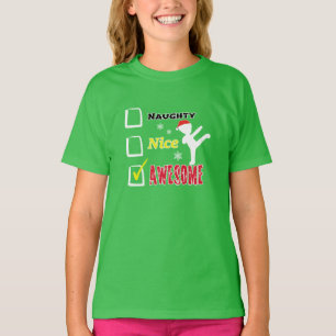 Camiseta Natal das artes marciais dos miúdos