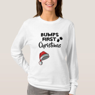 Camiseta Natal das colisões da maternidade primeiro