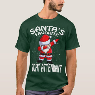 Camiseta Natal de Atendimento de Voo Favorito Santas