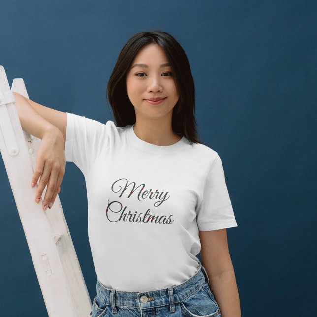 Camiseta Natal de Azevinho (Criador carregado)