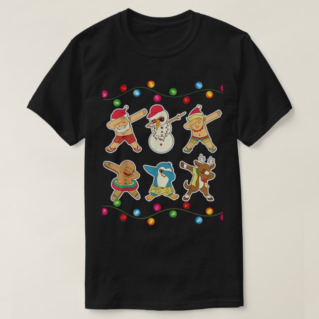 Camiseta Natal De Bebida De Praia E Natal De Amigos (Frente do Design)